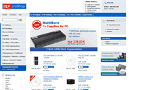 Desktop Screenshot of isp-proshop.de